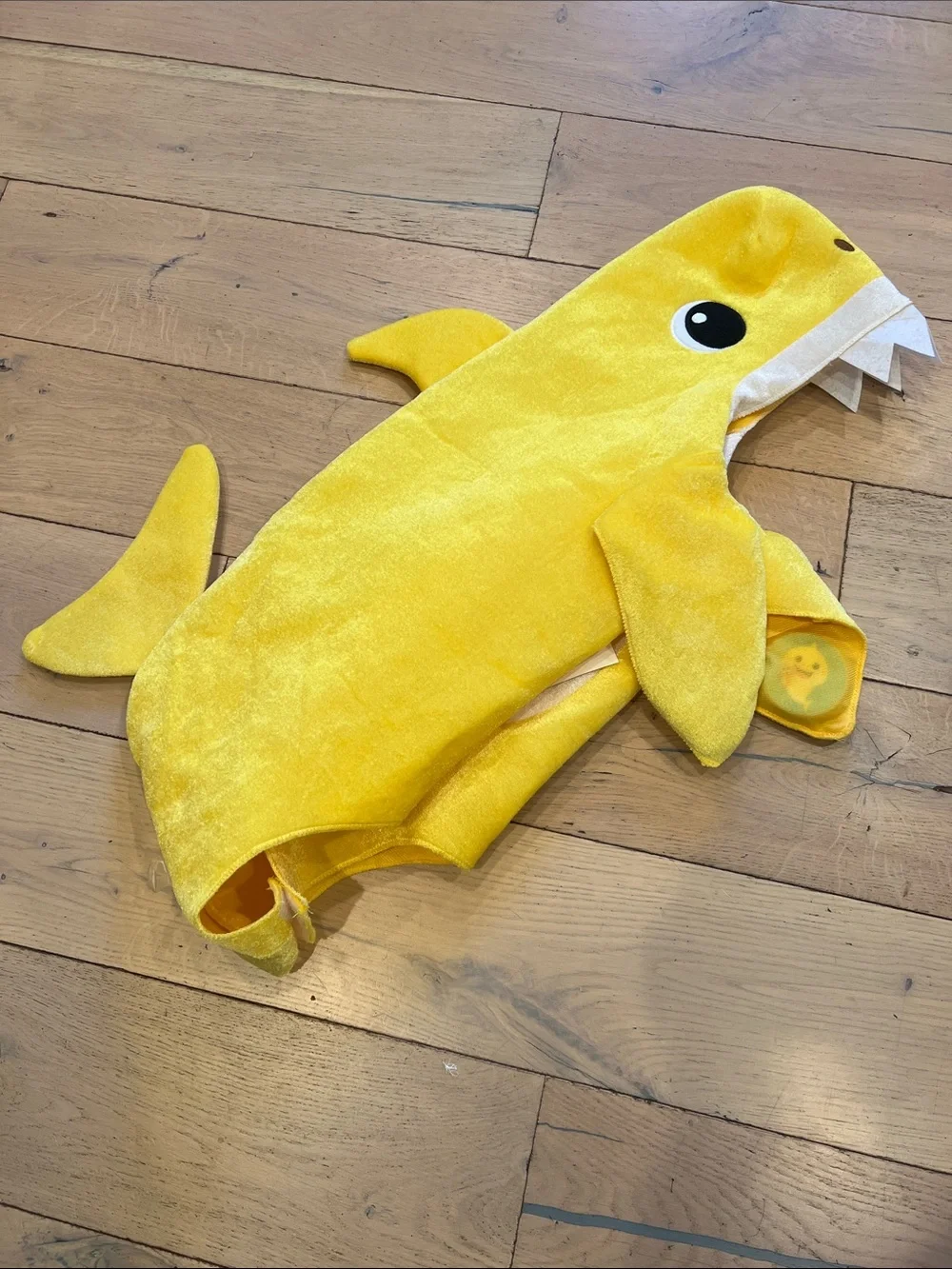 Rubie's Bright Yellow Shark Plush Hooded Kids Costume